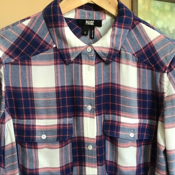 PAIGE Tops - Paige Lightweight Flannel Double Pocket Shirt